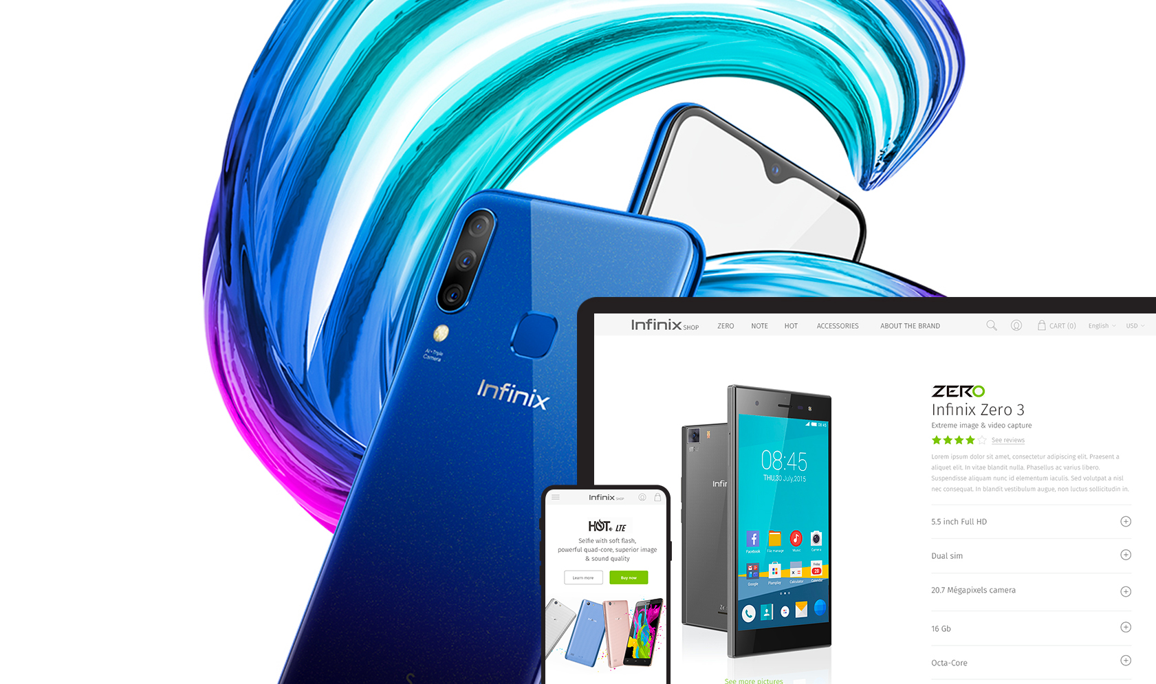 Claudia Berger - Webdesign - Infinix - intro