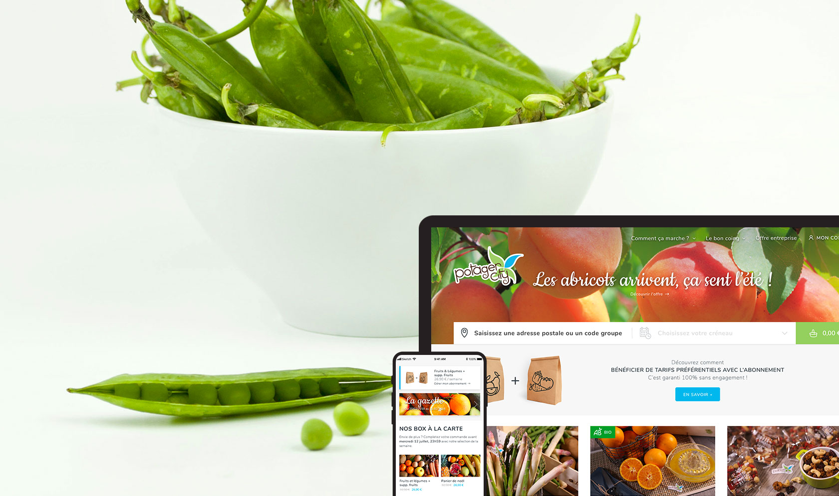 Claudia Berger - Webdesigner Freelance Lyon - Potager City - Web design site internet responsive