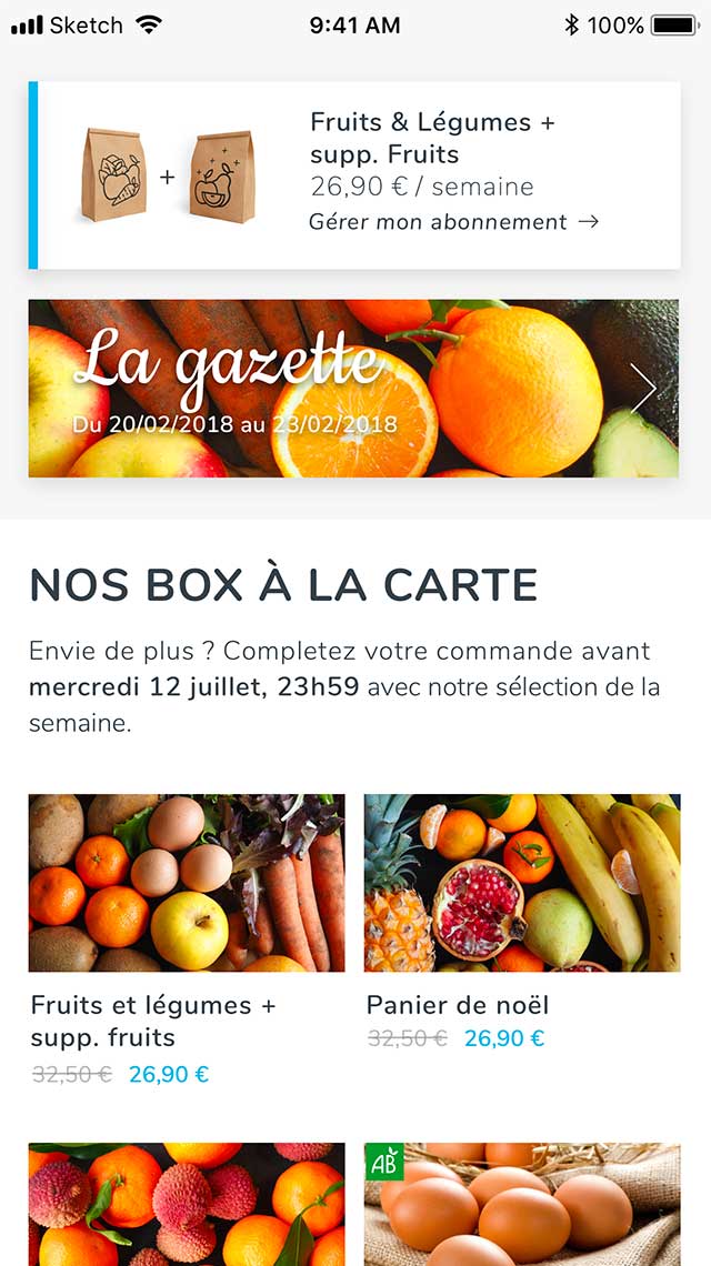 Claudia Berger - Webdesign et design application smartphone - Potager City - accueil