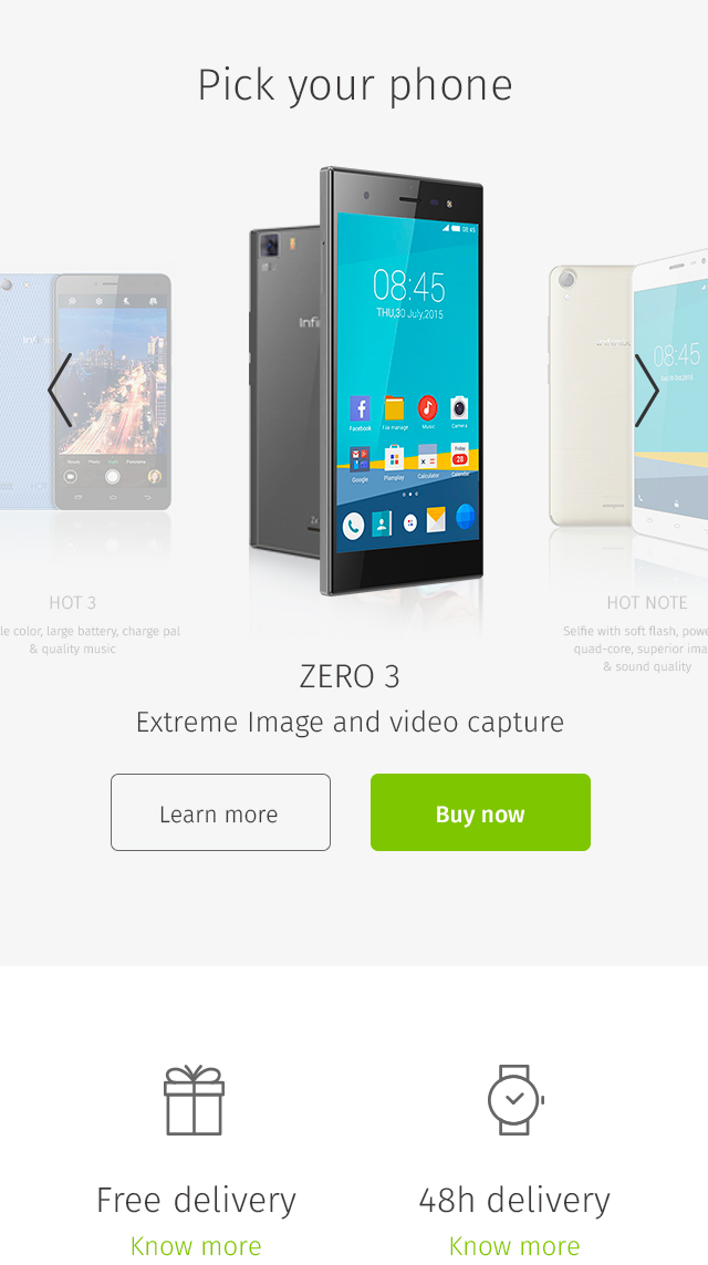 Claudia Berger - Webdesign - Infinix - smartphone 4